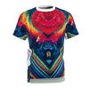 Rainbow Heart Tie-Dye AOP Shirt - JamminOn