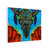 Buffalo Skull Tie-Dye Canvas Print | JamminOn