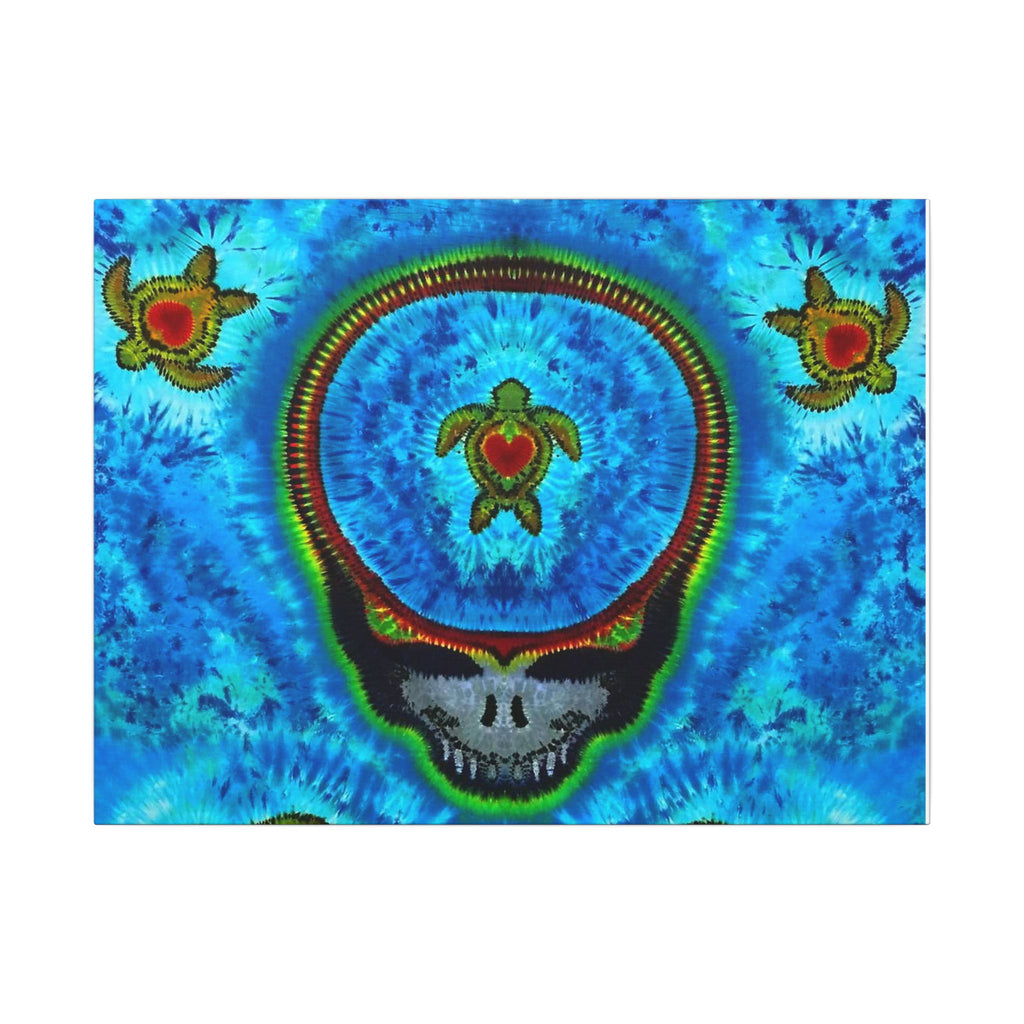 Stealie Turtle Mandala Tie-Dye Canvas Print | JamminOn