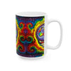 Stealie Skull Bear Heart Tie-Dye Ceramic Mug | JamminOn