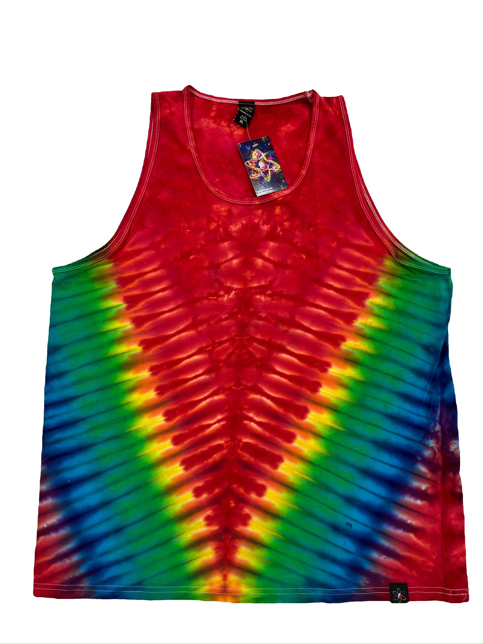 rainbow tie dye tank