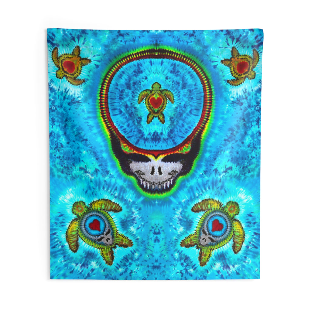 Terrapin Hearts Stealie Tie-Dye Tapestry | JamminOn