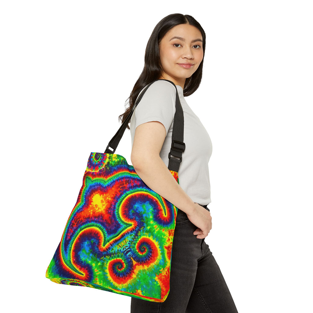 Kimpton Rainbow bird Tie-Dye Tote Bag | JamminOn