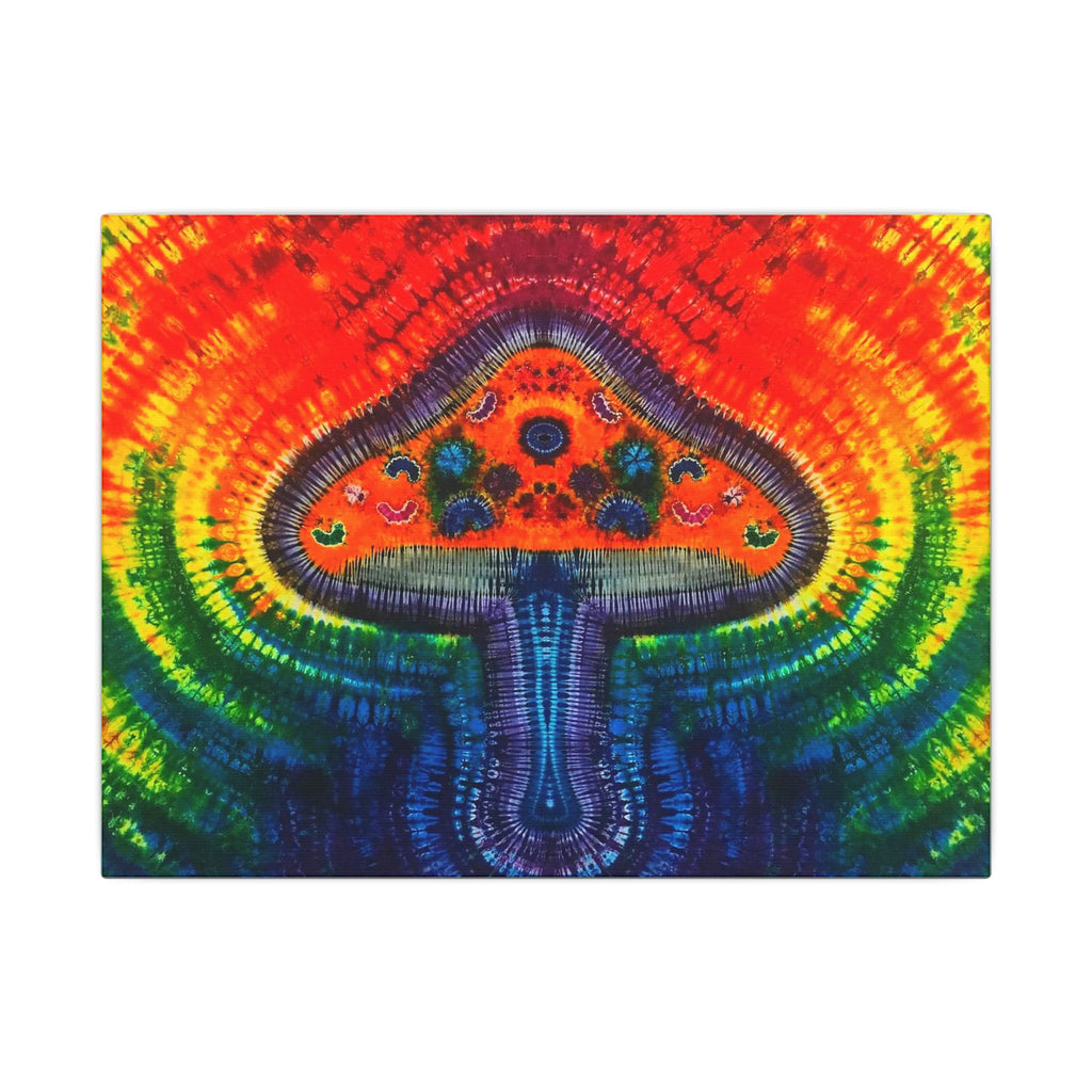 Psychedelic Mushroom Mandala Tie-Dye Canvas Print | JamminOn