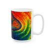 Psychedelic Mushroom Mandala Tie-Dye Ceramic Mug | JamminOn