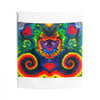Purple Dancing Bear Hearts Tie-Dye Wall Tapestry | JamminOn