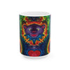 Dancing Bear Rainbow Hearts Psychedelic Tie-Dye Coffee Mug | JamminOn