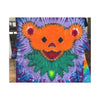 Orange Bear Radial Tie-Dye Wall Art Canvas Print | JamminOn