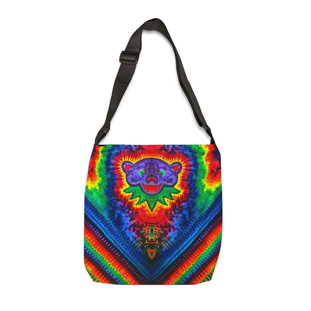 Purple Bear Chevron Tie-Dye Tote Bag | JamminOn