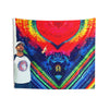 Rainbow Heart Original Tie-Dye Wall Tapestry | JamminOn