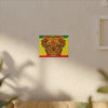 Rasta Lion Tie-Dye Canvas Print | JamminOn