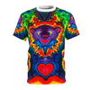 Purple Dancing Bear Hearts Tie-Dye AOP Shirt | JamminOn
