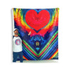 Rainbow Heart Original Tie-Dye Wall Tapestry | JamminOn