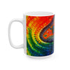 Psychedelic Mushroom Mandala Tie-Dye Ceramic Mug | JamminOn