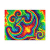 Om Symbol Rainbow Tie-Dye Canvas Print | JamminOn