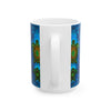 Sea Turtle Ceramic Mug — Blue Ocean Turtle Pattern Coffee Cup (11oz, 15oz)