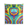 Dancing Bear Heart Burst Tie-Dye Tapestry | JamminOn