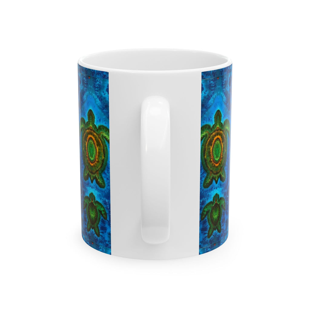 Sea Turtle Family Tie-Dye Ceramic Mug | JamminOn