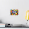Stealie Skull Bear Heart Tie-Dye Canvas Print | JamminOn