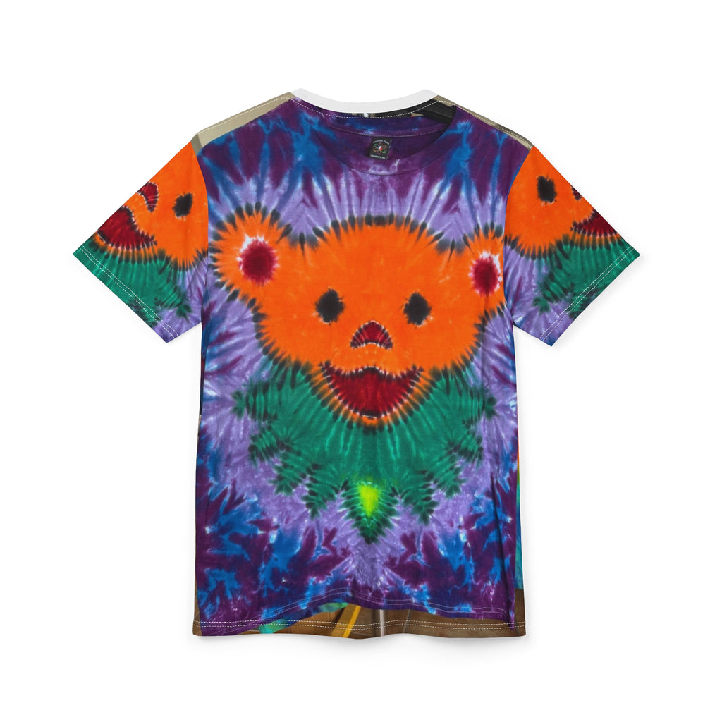 Orange Bear Radial Tie-Dye AOP Shirt - JamminOn