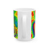 Om Symbol Rainbow Tie-Dye Ceramic Mug | JamminOn