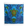 Sea Turtle Family Tie-Dye Wall Tapestry | JamminOn