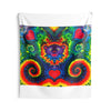 Purple Dancing Bear Hearts Tie-Dye Wall Tapestry | JamminOn