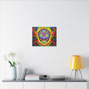 Stealie Skull Bear Heart Tie-Dye Canvas Print | JamminOn