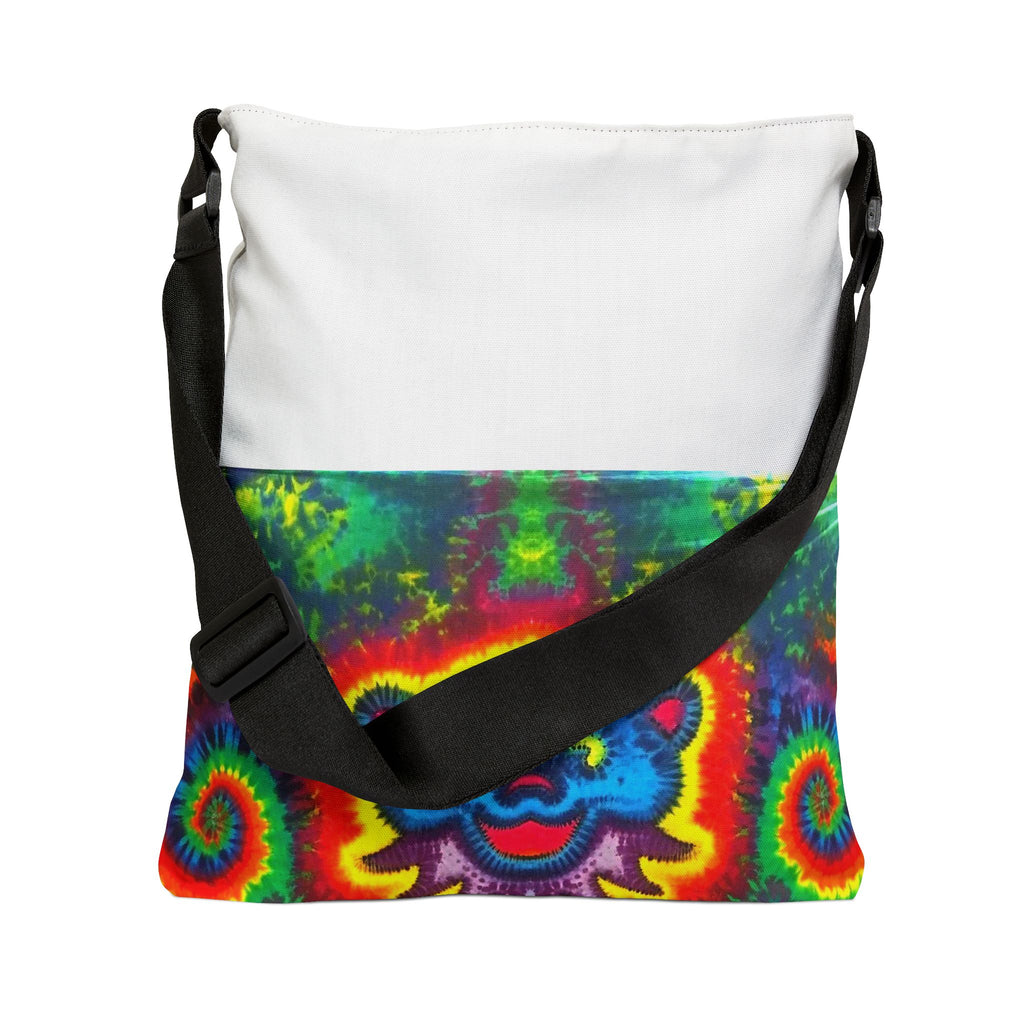 Blue Bear Heart Tie-Dye Tote Bag | JamminOn