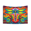 Rainbow Dragonfly Tie-Dye Wall Tapestry | JamminOn