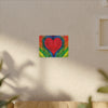 Rainbow Heart of  LOVE Tie-Dye Canvas Print | JamminOn