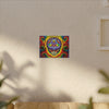 Stealie Skull Bear Heart Tie-Dye Canvas Print | JamminOn