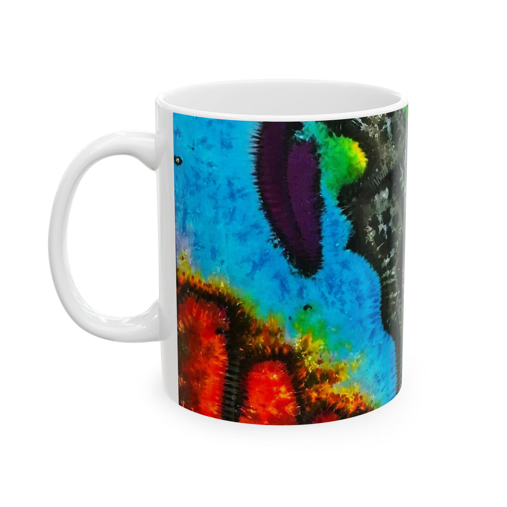 Buffalo Skull Tie-Dye Ceramic Mug | JamminOn