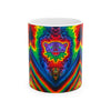 Purple Bear Chevron Tie-Dye Ceramic Mug | JamminOn