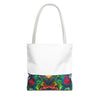 Dancing Bear Rainbow Hearts Psychedelic Tie-Dye Tote Bag | JamminOn
