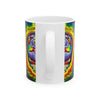 Stealie Skull Bear Heart Tie-Dye Ceramic Mug | JamminOn