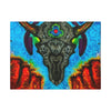 Buffalo Skull Tie-Dye Canvas Print | JamminOn
