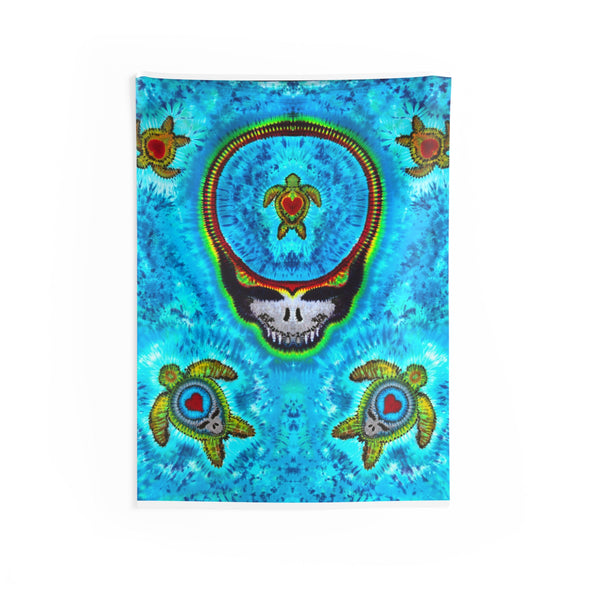 Terrapin Hearts Stealie Tie-Dye Tapestry | JamminOn