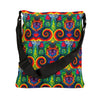 Purple Dancing Bear Hearts Tie-Dye Tote Bag | JamminOn