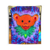 Orange Bear Radial Tie-Dye Wall Tapestry | JamminOn