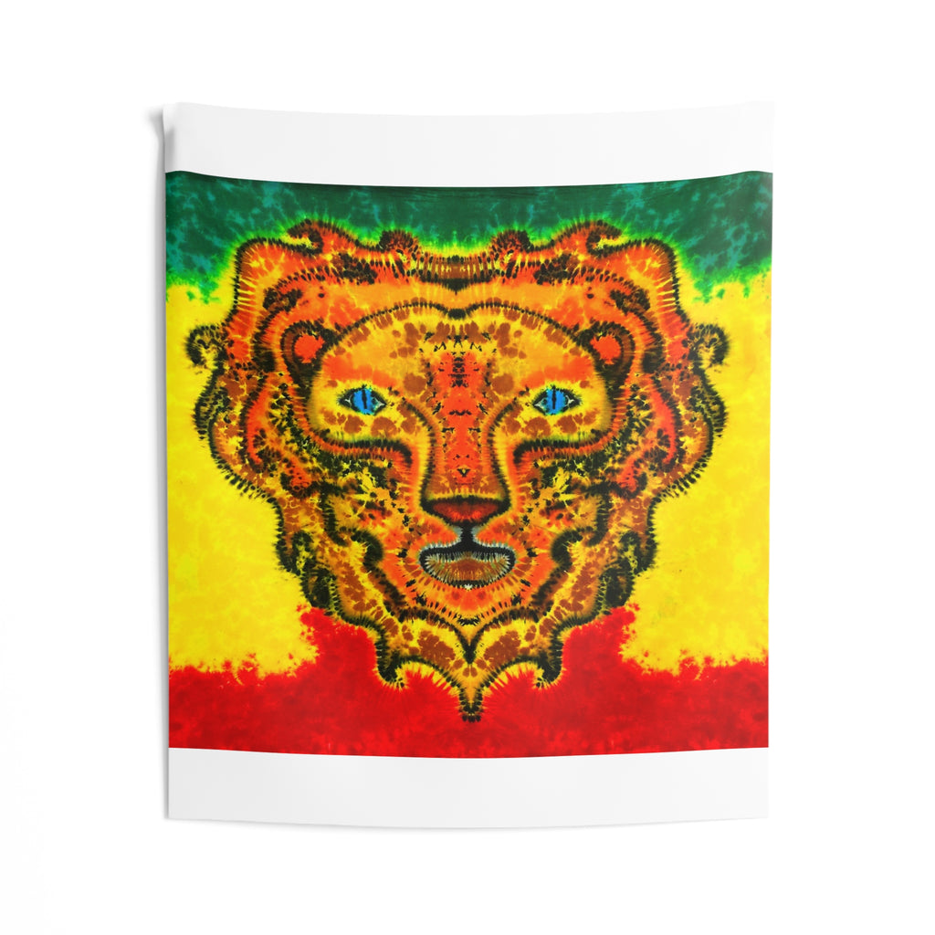 Rasta Lion Tie-Dye Wall Tapestry | JamminOn