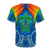 Rainbow Arch Sea Turtle Tie-Dye AOP Shirt | JamminOn