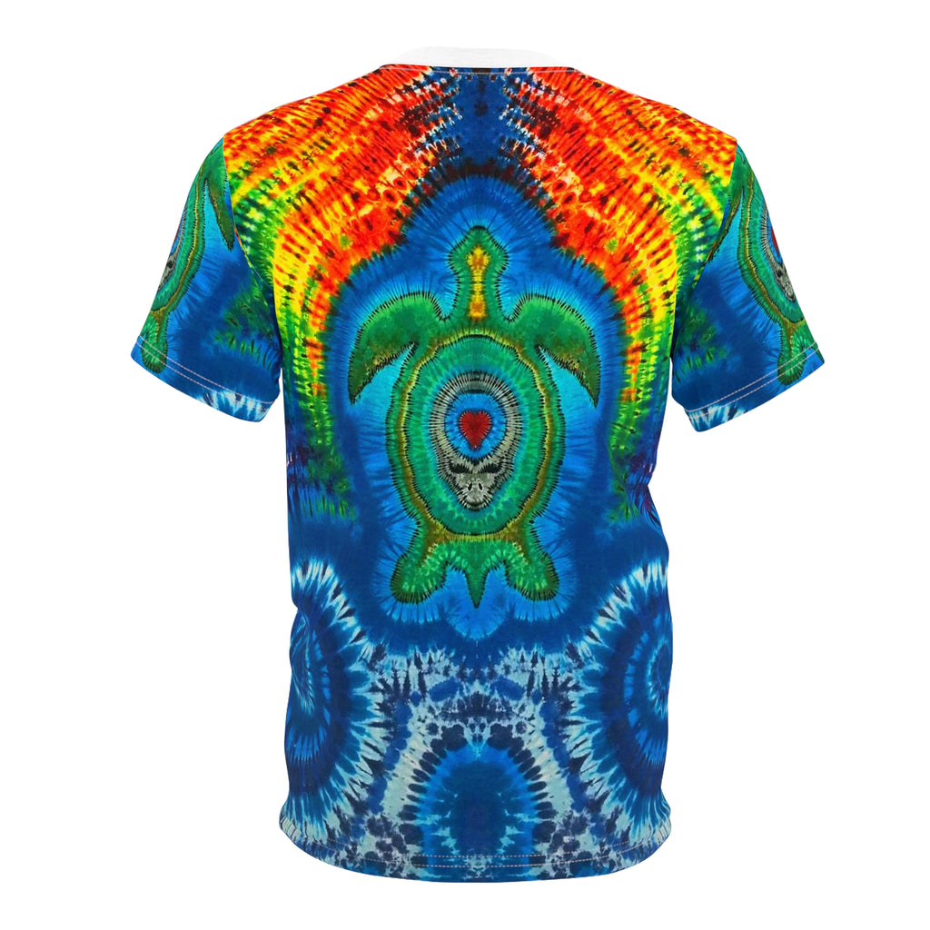 Rainbow Arch Sea Turtle Tie-Dye AOP Shirt | JamminOn