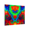 Orange Bear Rainbow Spirals Tie-Dye Canvas Print | JamminOn