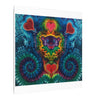 Cosmic Bear Hearts Tie-Dye Wall Art Canvas Print | JamminOn