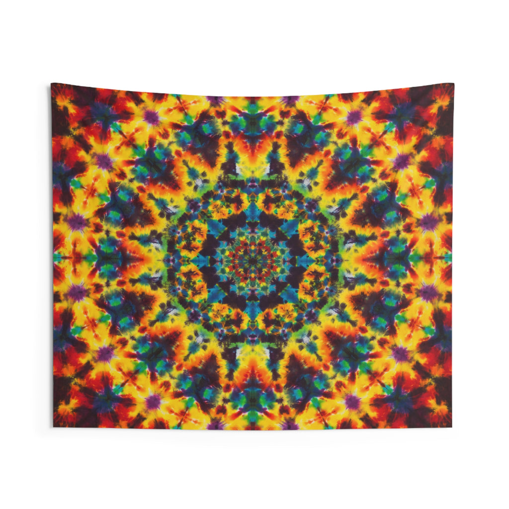 Lions Mane Fire Mandala Tie-Dye Tapestry | JamminOn