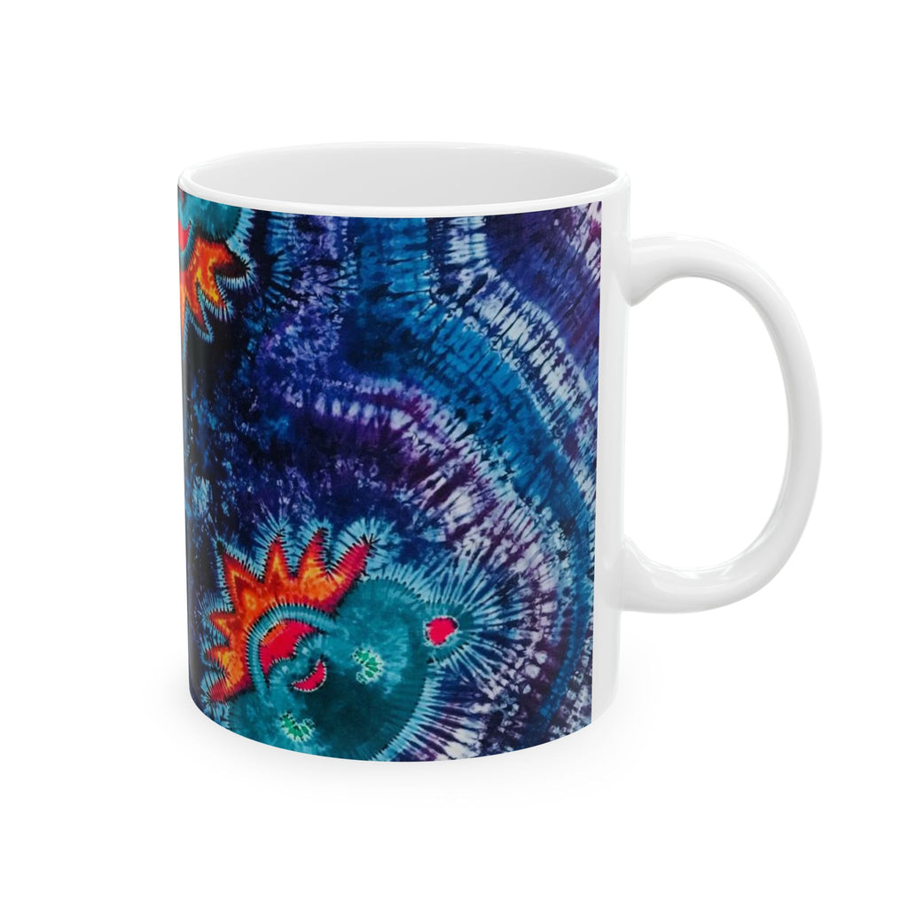 Cosmic Bear Mandala Psychedelic Tie-Dye Coffee Mug | JamminOn