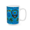 Peace Sign Fire Tie-Dye Ceramic Mug | JamminOn