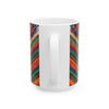 Chevron Rainbow Heart Psychedelic Tie-Dye Coffee Mug | JamminOn