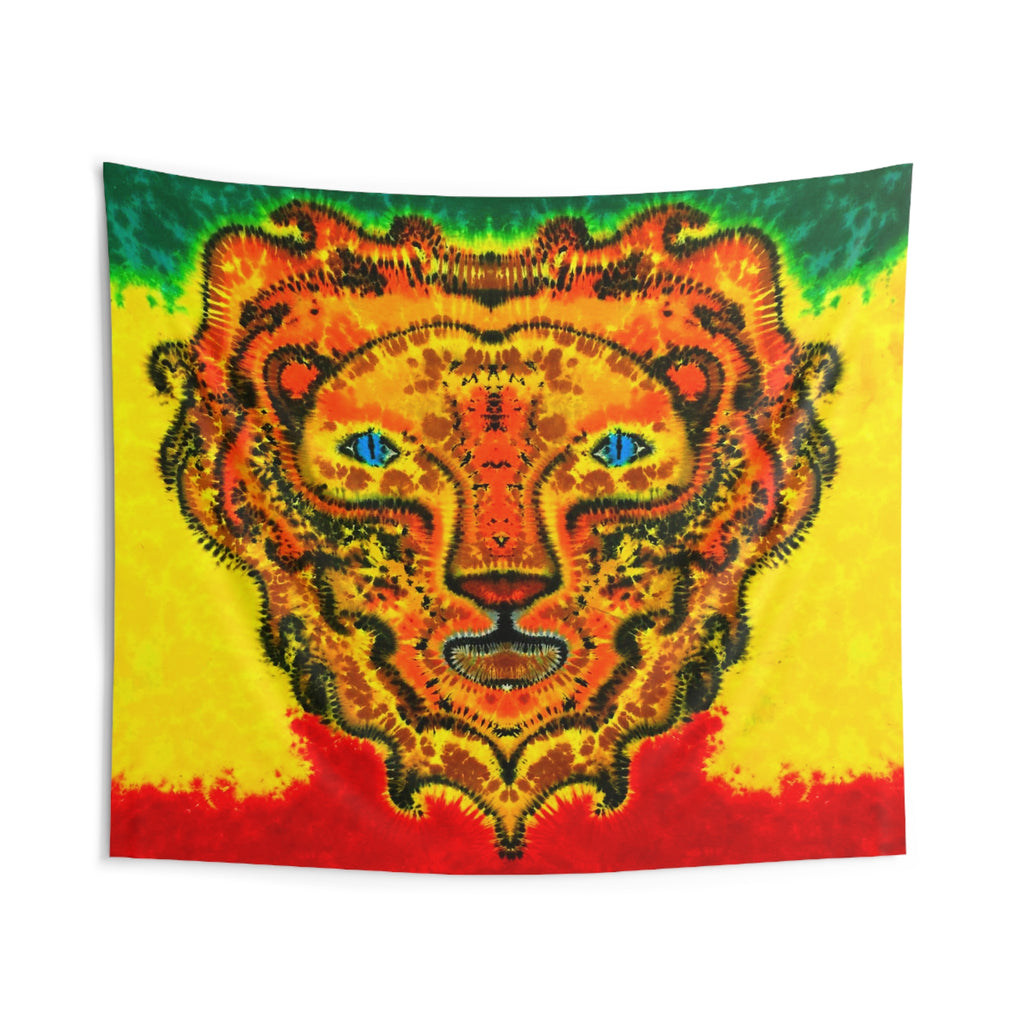 Rasta Lion Tie-Dye Wall Tapestry | JamminOn